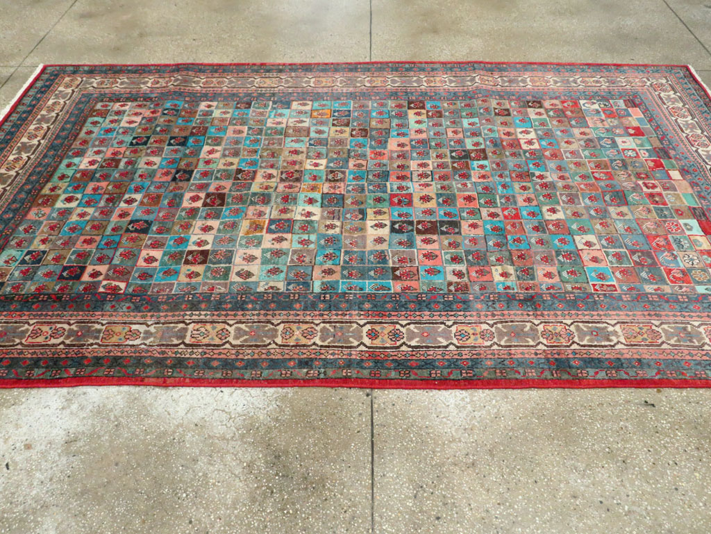 Vintage Persian Mahal Rug, No.27916 - Galerie Shabab