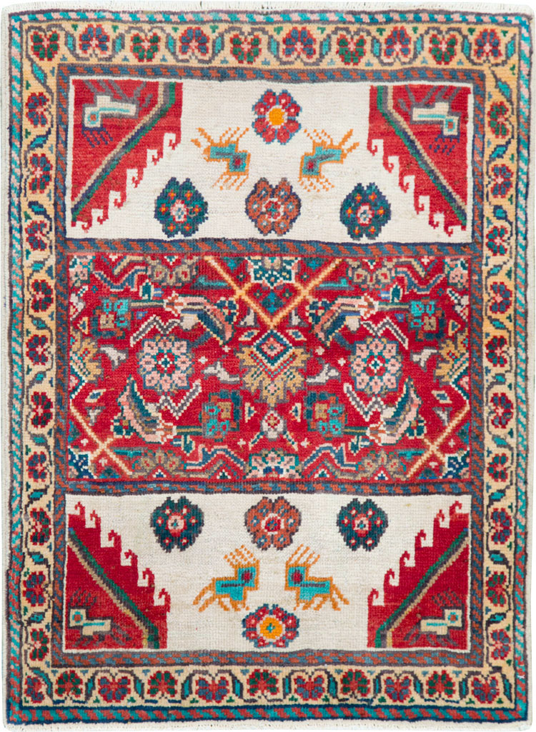 Vintage Persian Mahal Rug, No.27917 - Galerie Shabab