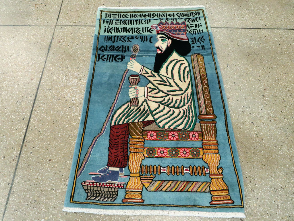 Persian Tabriz Pictorial Rug, No.27918 - Galerie Shabab