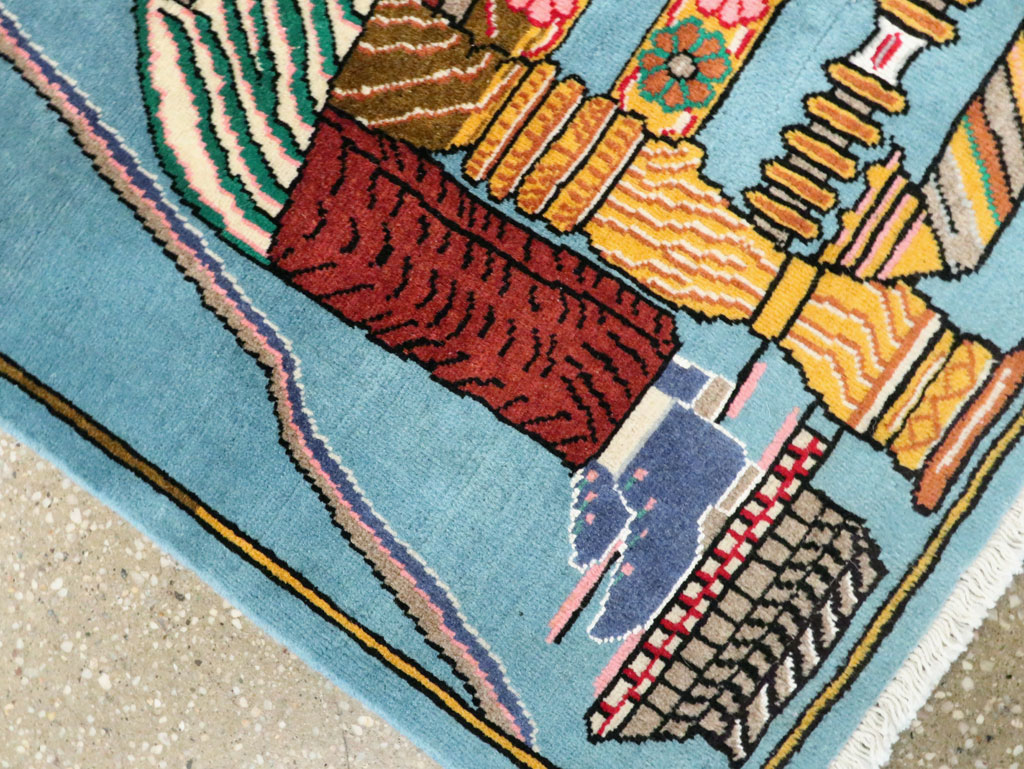 Persian Tabriz Pictorial Rug, No.27918 - Galerie Shabab