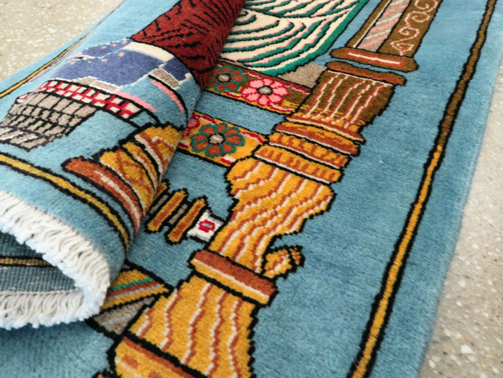 Persian Tabriz Pictorial Rug, No.27918 - Galerie Shabab