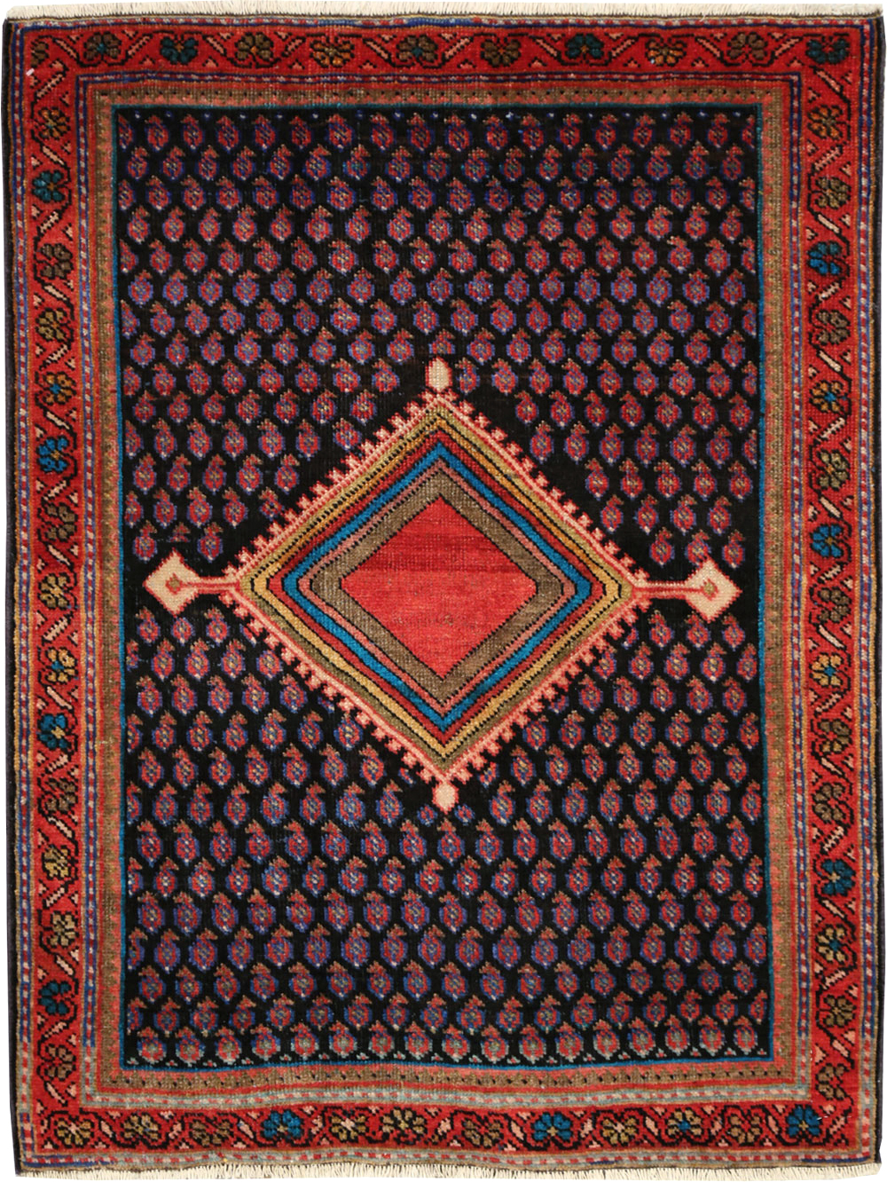 Vintage Persian Mahal Rug, No.27919 - Galerie Shabab