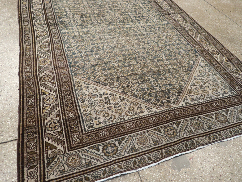 Antique Persian Malayer Gallery Carpet, No.27926 - Galerie Shabab