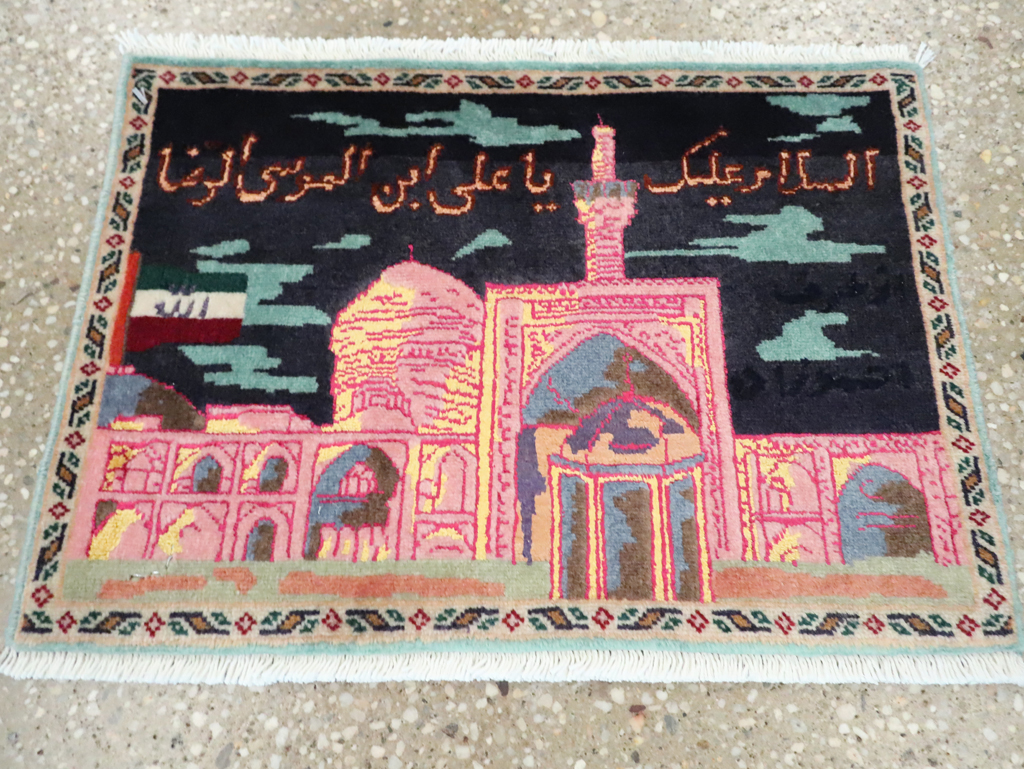 Vintage Persian Tabriz Pictorial Rug (Pair: 1 of 2), No.27929 - Galerie Shabab