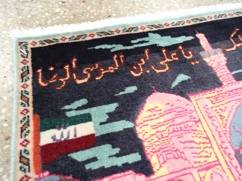 Vintage Persian Tabriz Pictorial Rug (Pair: 1 of 2), No.27929 - Galerie Shabab
