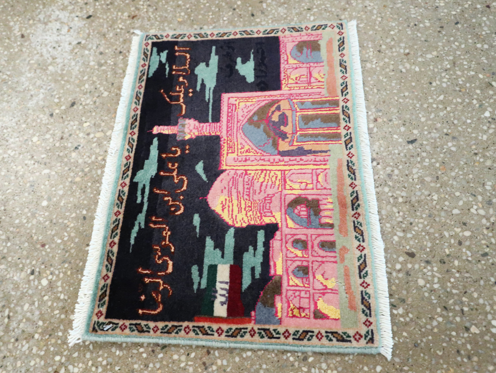 Vintage Persian Tabriz Pictorial Rug (Pair: 1 of 2), No.27929 - Galerie Shabab