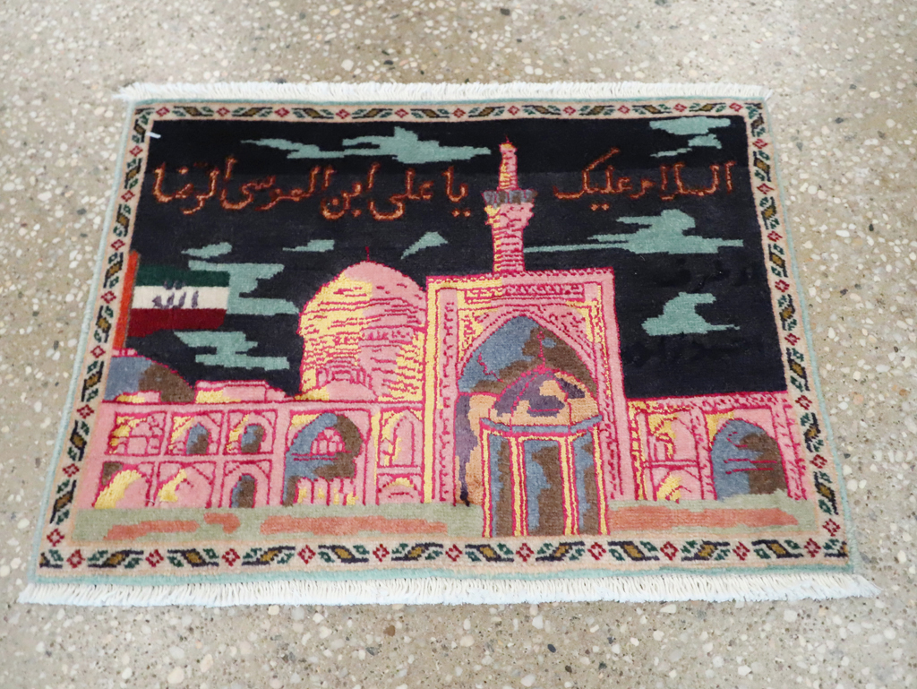 Vintage Persian Tabriz Pictorial Rug (Pair: 2 of 2), No.27931 - Galerie Shabab