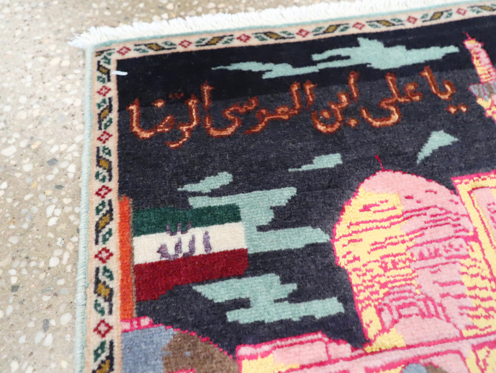 Vintage Persian Tabriz Pictorial Rug (Pair: 2 of 2), No.27931 - Galerie Shabab
