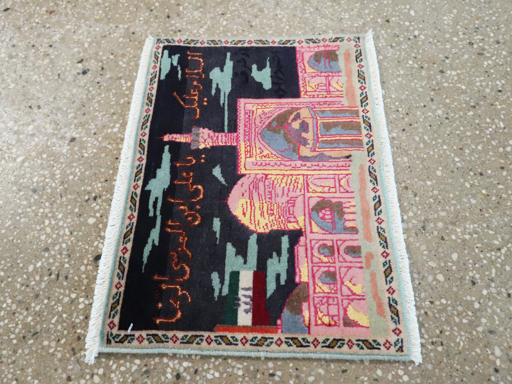 Vintage Persian Tabriz Pictorial Rug (Pair: 2 of 2), No.27931 - Galerie Shabab