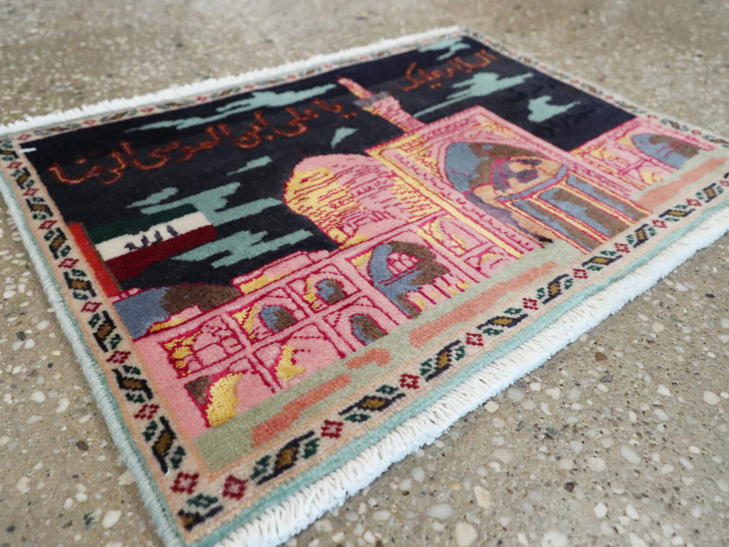 Vintage Persian Tabriz Pictorial Rug (Pair: 2 of 2), No.27931 - Galerie Shabab