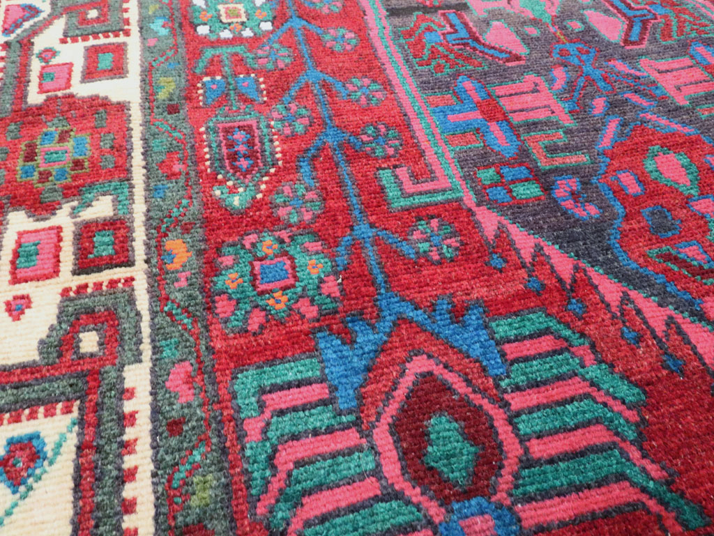 Vintage Persian Hamadan Accent Rug, No.27937 - Galerie Shabab
