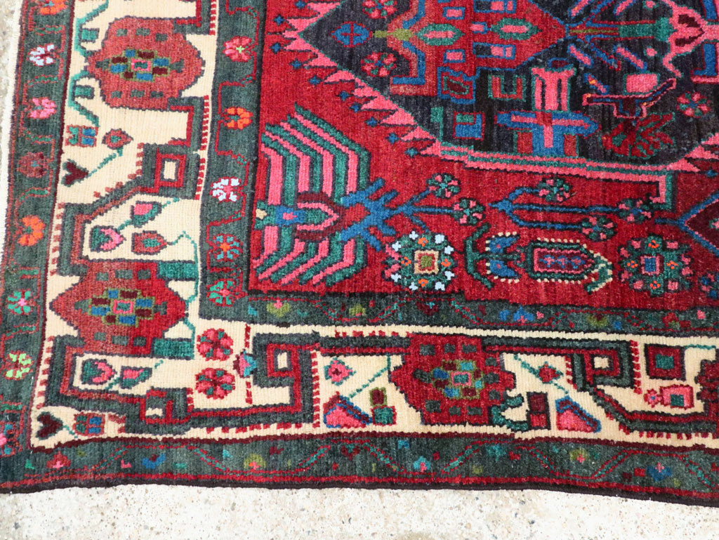 Vintage Persian Hamadan Accent Rug, No.27937 - Galerie Shabab
