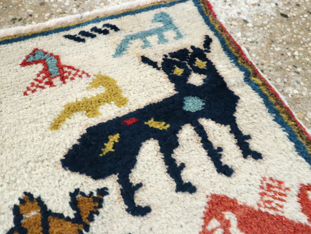 Vintage Turkish Anatolian Pictorial Rug, No.27940 - Galerie Shabab