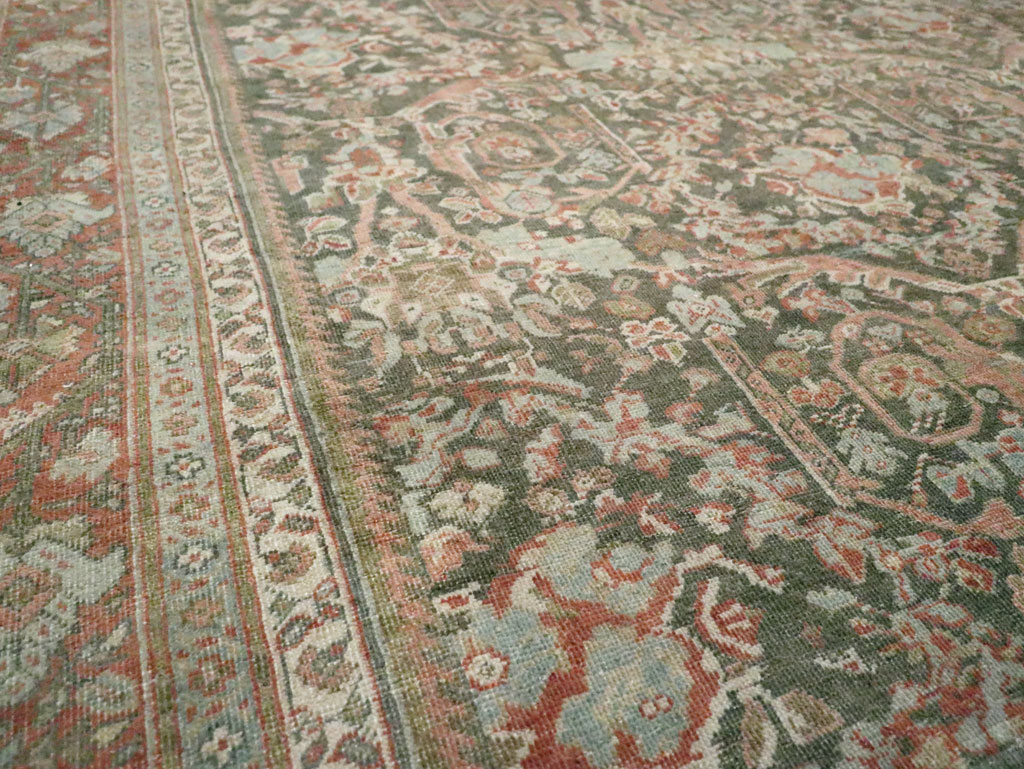 Vintage Persian Mahal Room Size Carpet, No.27942 - Galerie Shabab