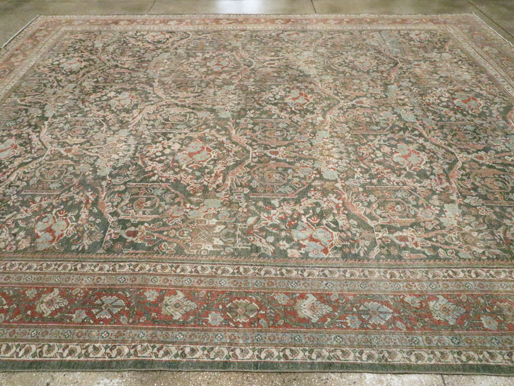 Vintage Persian Mahal Room Size Carpet, No.27942 - Galerie Shabab