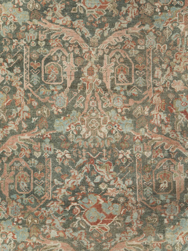 Vintage Persian Mahal Room Size Carpet, No.27942 - Galerie Shabab
