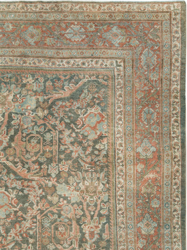 Vintage Persian Mahal Room Size Carpet, No.27942 - Galerie Shabab