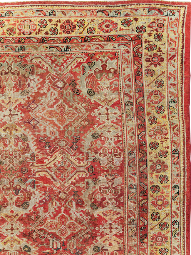 Antique Turkish Oushak Large Room Size Carpet, No.27944 - Galerie Shabab