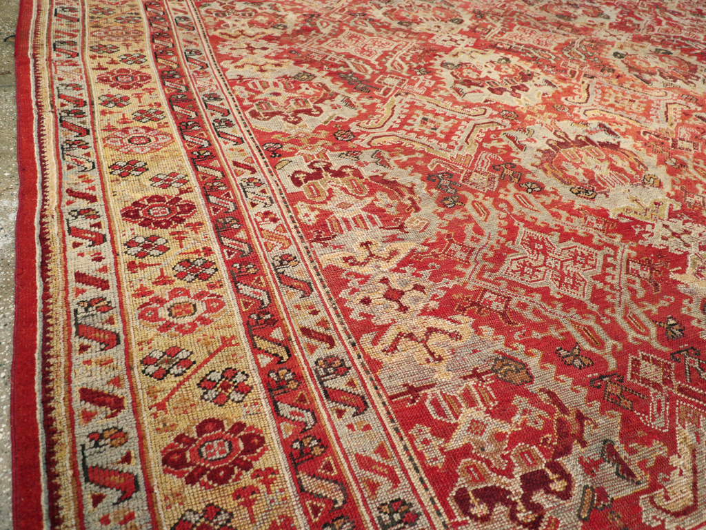Antique Turkish Oushak Large Room Size Carpet, No.27944 - Galerie Shabab