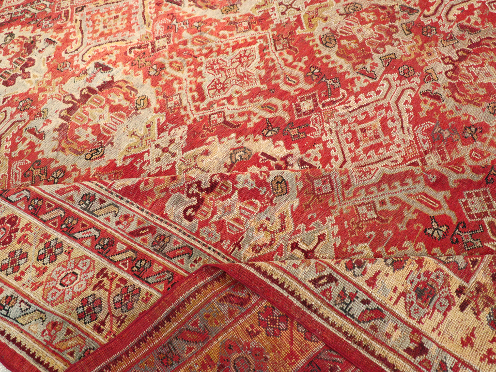 Antique Turkish Oushak Large Room Size Carpet, No.27944 - Galerie Shabab