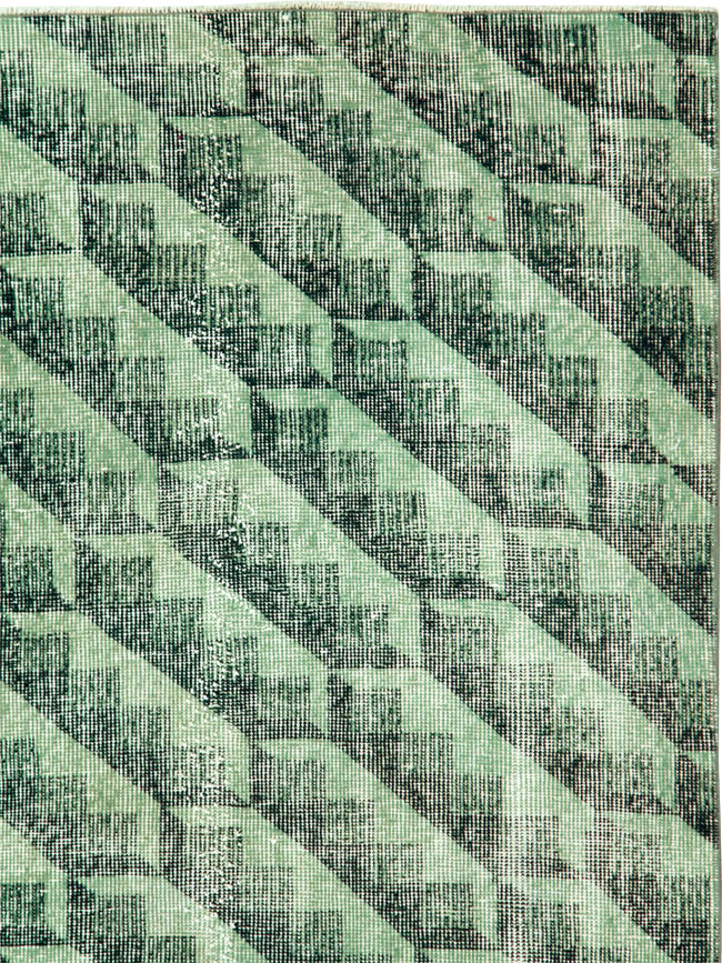 Vintage Turkish Deco Carpet, No.27957 - Galerie Shabab