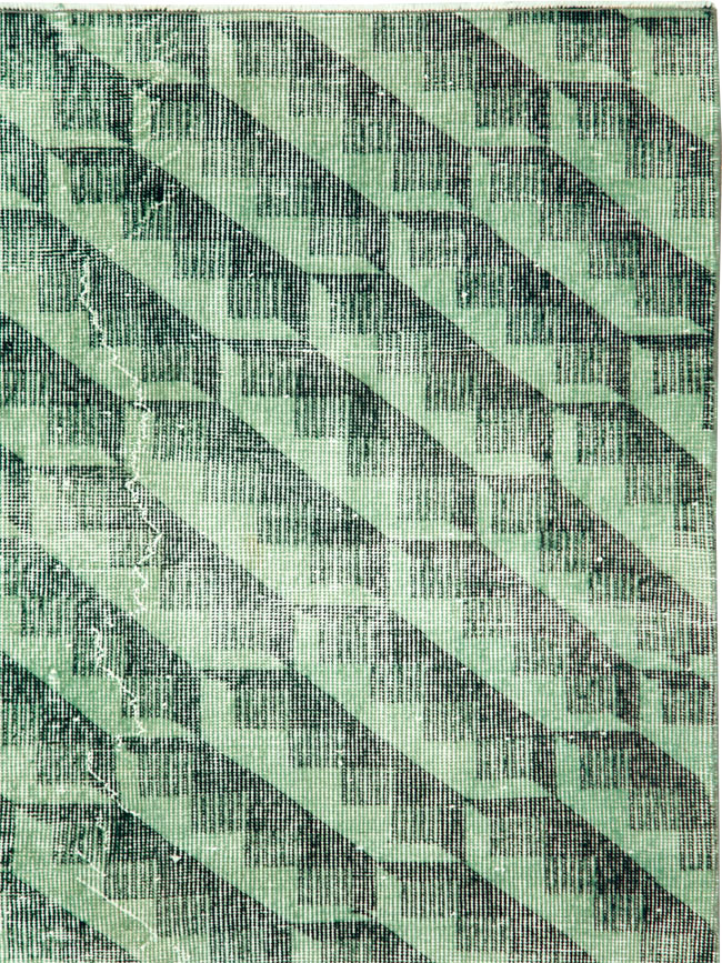 Vintage Turkish Deco Carpet, No.27957 - Galerie Shabab