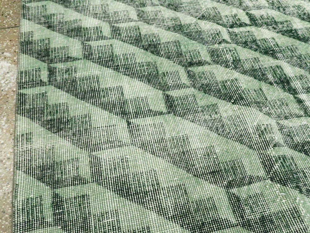 Vintage Turkish Deco Carpet, No.27957 - Galerie Shabab