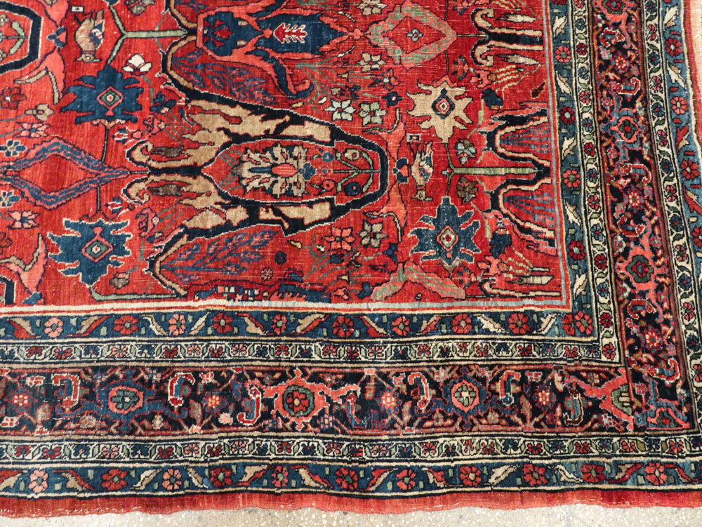 Antique Persian Bidjar Carpet, No.27965 - Galerie Shabab