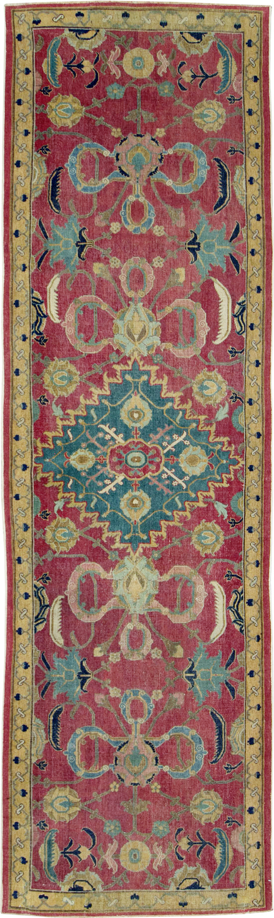 Antique Persian Isfahan Runner, No.27969 - Galerie Shabab