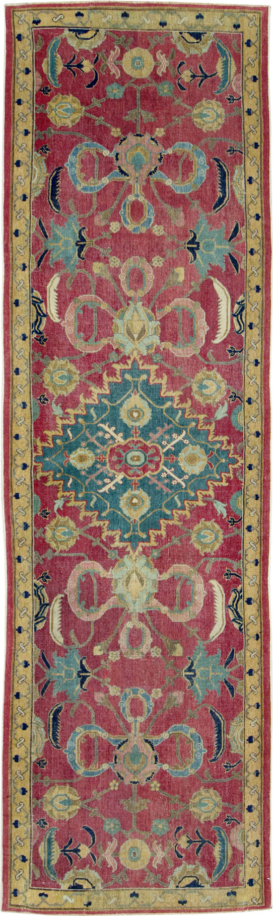 17th Century Antique Indo-Persian Isfahan Runner, No.27969 - Galerie Shabab