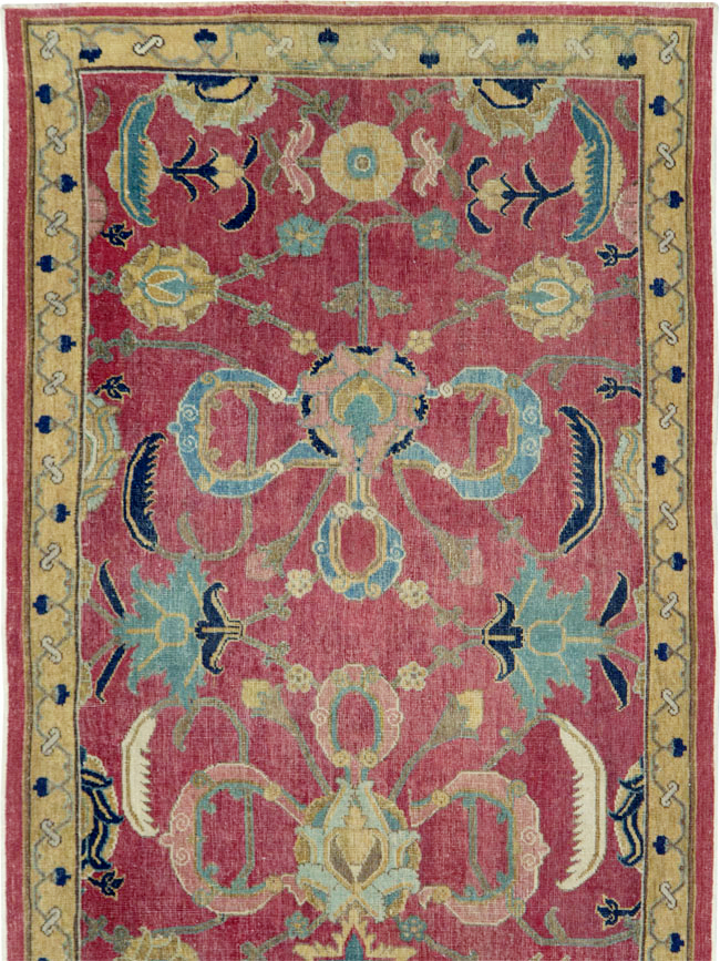 17th Century Antique Indo-Persian Isfahan Runner, No.27969 - Galerie Shabab
