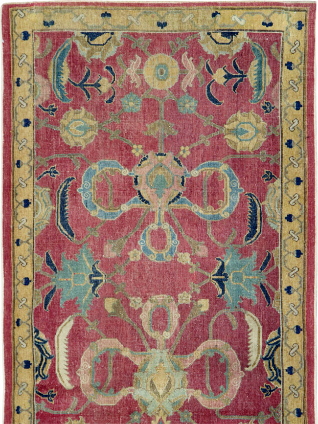 17th Century Antique Indo-Persian Isfahan Runner, No.27969 - Galerie Shabab