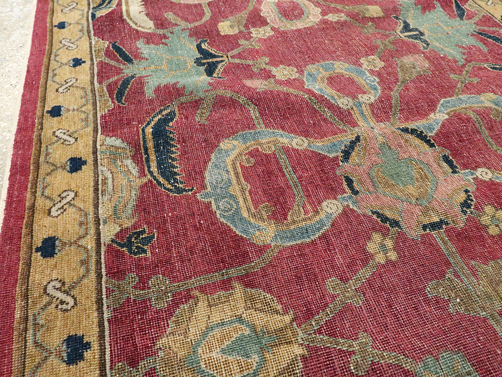 17th Century Antique Indo-Persian Isfahan Runner, No.27969 - Galerie Shabab