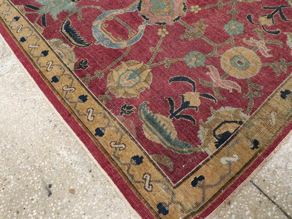 17th Century Antique Indo-Persian Isfahan Runner, No.27969 - Galerie Shabab