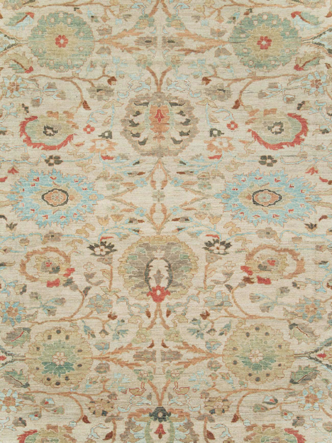 Modern Persian Sultanabad Oversize Square Carpet, No.27972 - Galerie Shabab