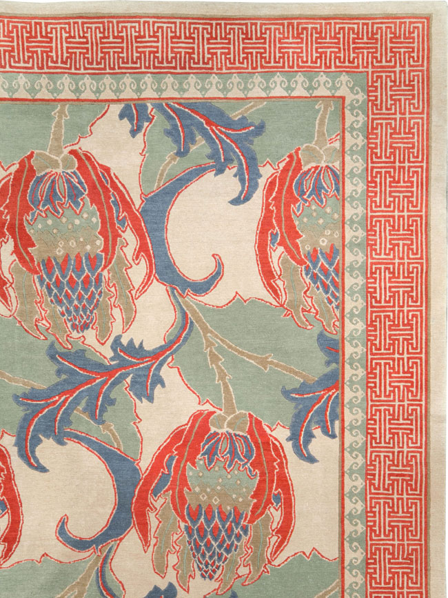 Modern Tibetan Room Size Carpet, No.27975 - Galerie Shabab