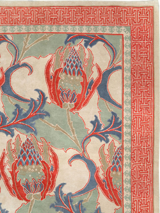 Modern Tibetan Room Size Carpet, No.27975 - Galerie Shabab