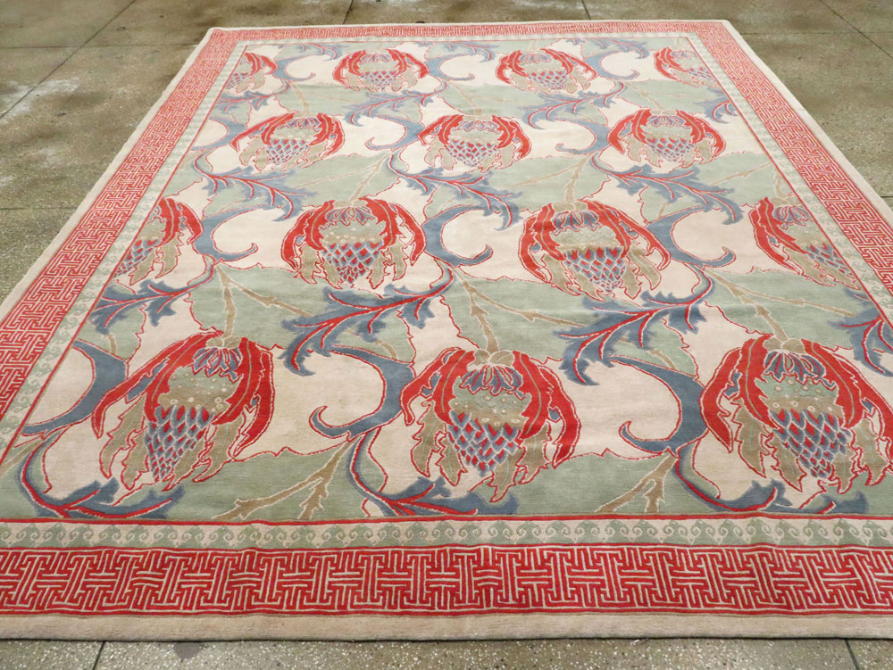 Modern Tibetan Room Size Carpet, No.27975 - Galerie Shabab
