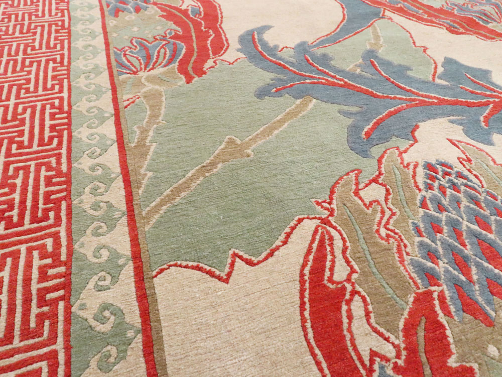 Modern Tibetan Room Size Carpet, No.27975 - Galerie Shabab