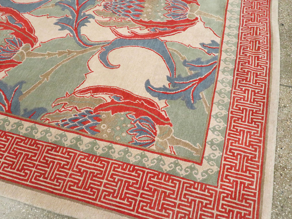 Modern Tibetan Room Size Carpet, No.27975 - Galerie Shabab