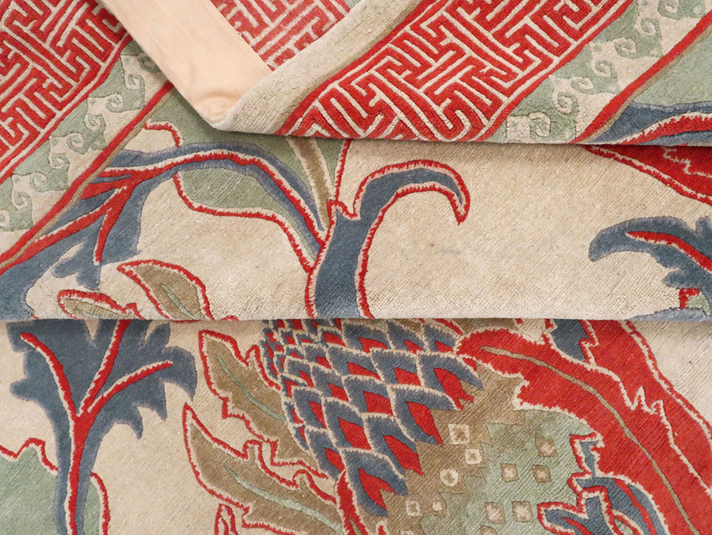 Modern Tibetan Room Size Carpet, No.27975 - Galerie Shabab