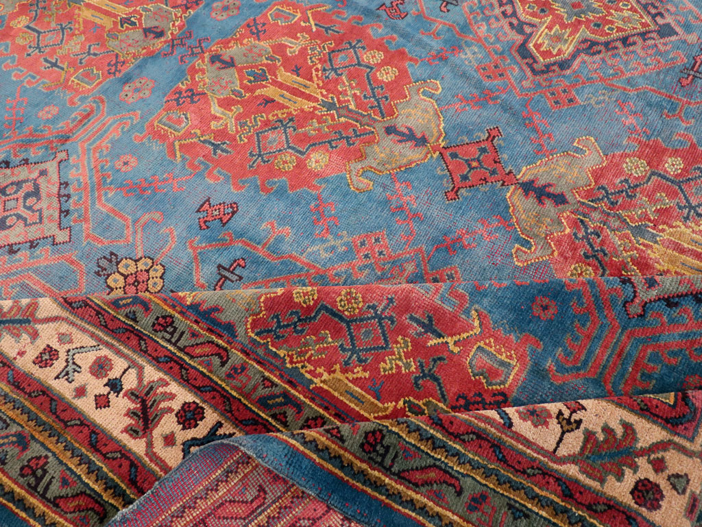 Antique Oushak Carpet, No.27979 - Galerie Shabab