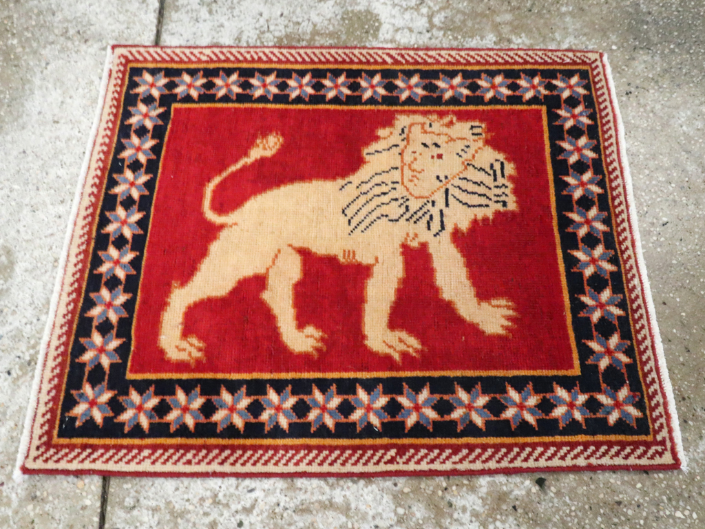 Vintage Persian Tabriz Pictorial Rug (Pair: 1 of 6), No.27987 - Galerie Shabab