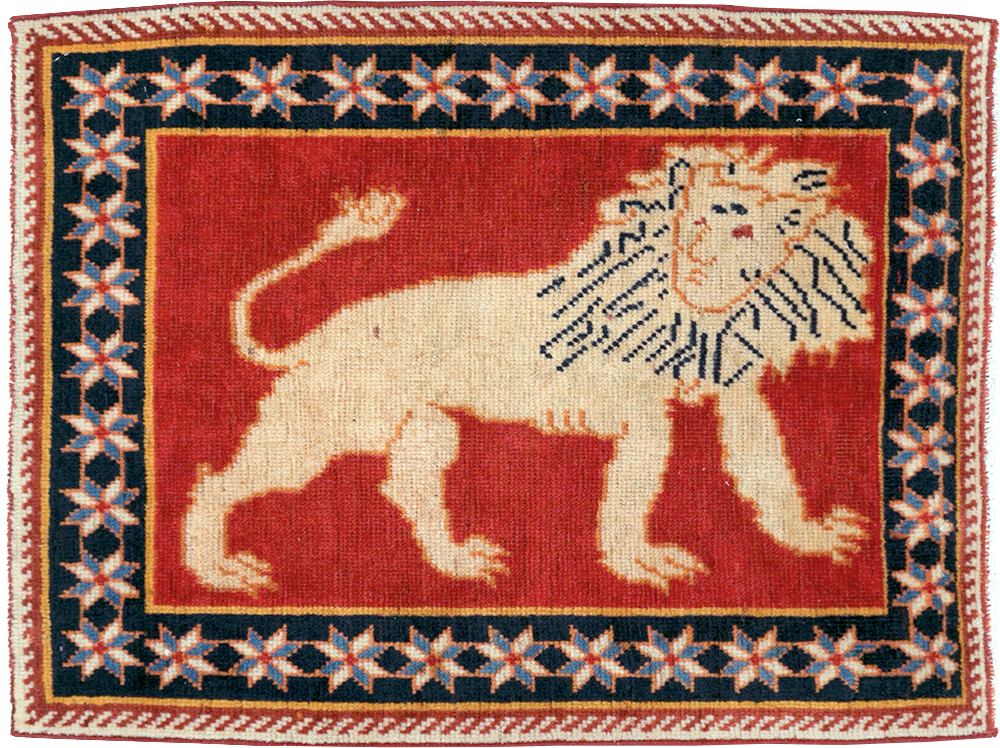 Vintage Persian Tabriz Pictorial Rug (Pair: 2 of 6), No.27989 - Galerie Shabab