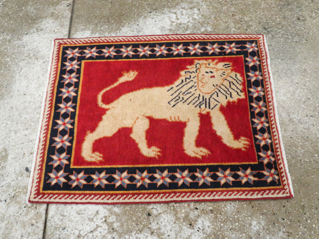 Vintage Persian Tabriz Pictorial Rug (Pair: 2 of 6), No.27989 - Galerie Shabab