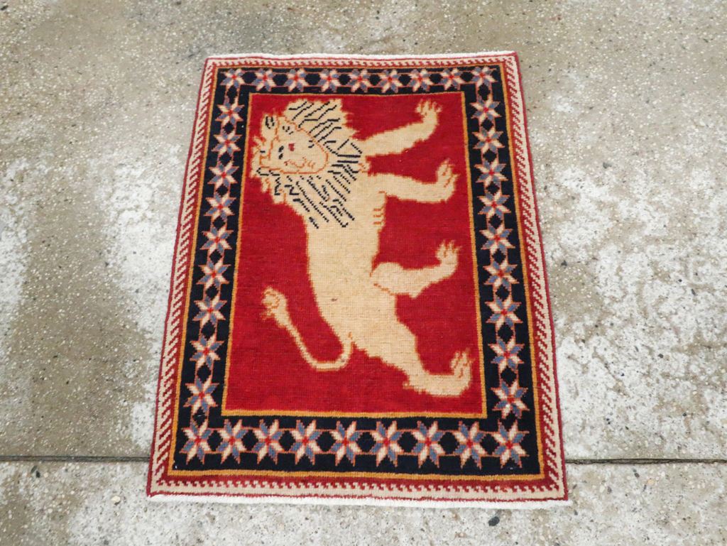 Vintage Persian Tabriz Pictorial Rug (Pair: 2 of 6), No.27989 - Galerie Shabab