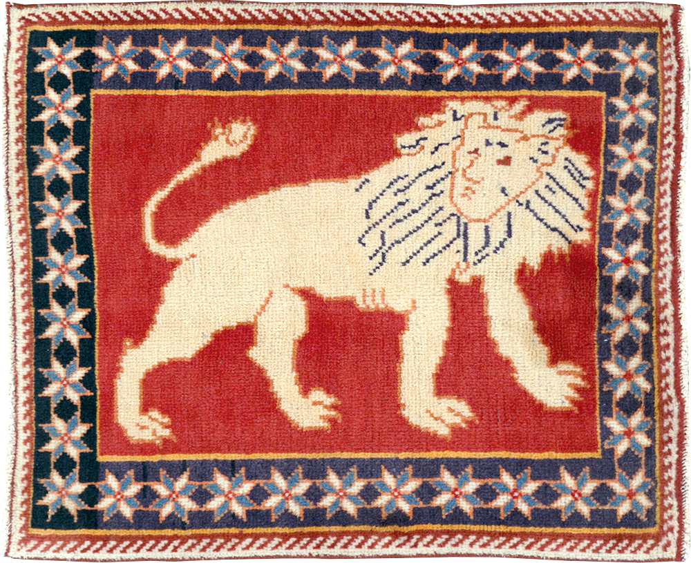 Vintage Persian Tabriz Pictorial Rug (Pair: 3 of 6), No.27990 - Galerie Shabab