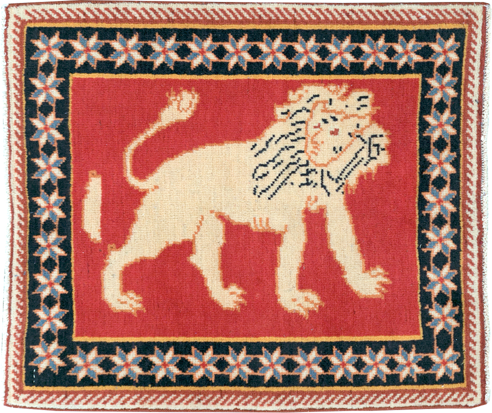 Vintage Persian Tabriz Pictorial Rug (Pair: 4 of 6), No.27991 - Galerie Shabab