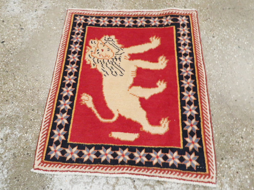 Vintage Persian Tabriz Pictorial Rug (Pair: 4 of 6), No.27991 - Galerie Shabab