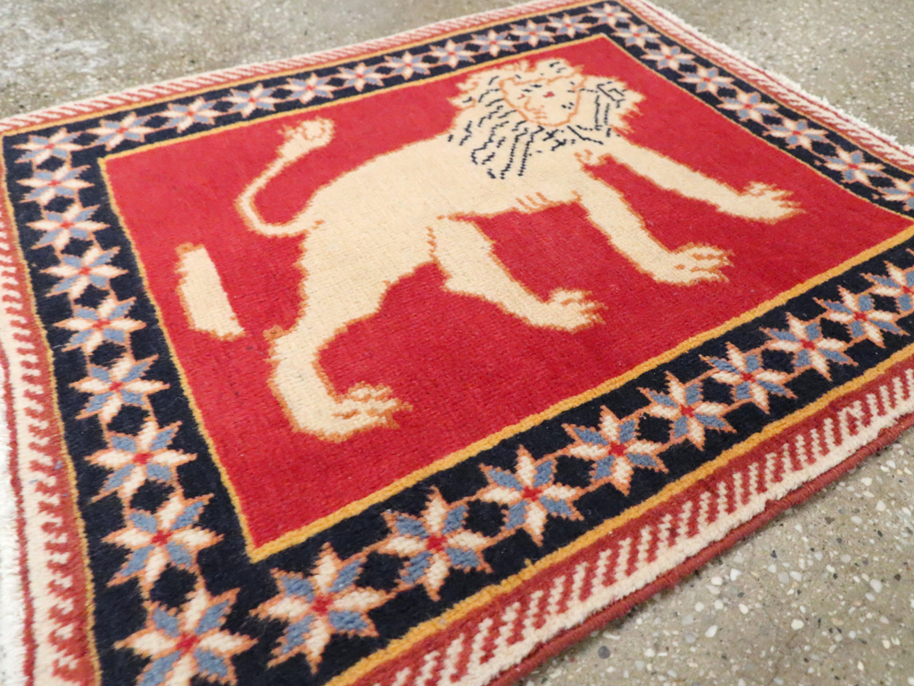 Vintage Persian Tabriz Pictorial Rug (Pair: 4 of 6), No.27991 - Galerie Shabab
